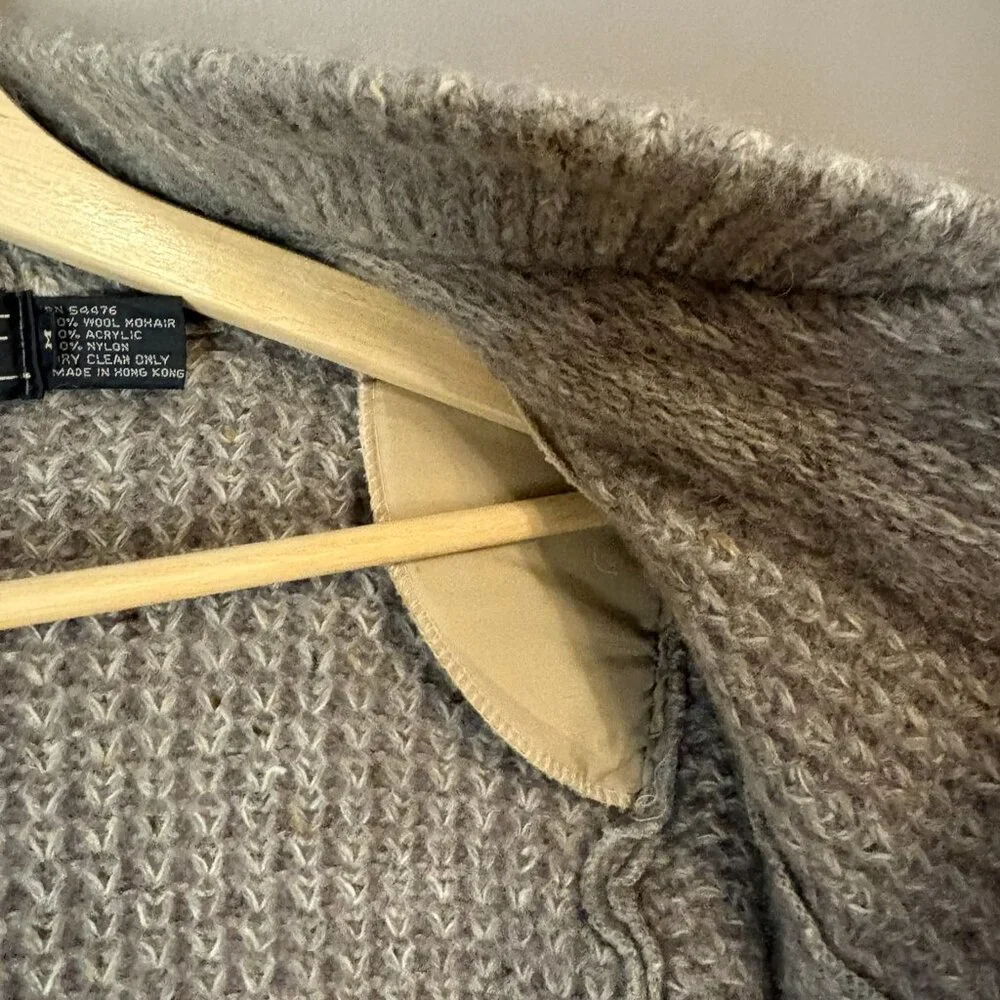 Vintage P.G.E. Wool Mohair Sweater Oatmeal Womens Small Grandmacore Cottagecore - Picture 7 of 11